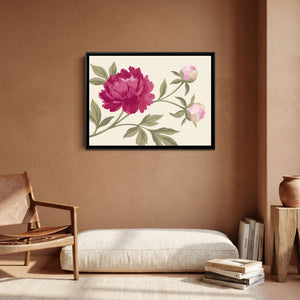 View 3 of Magenta Peony Branch