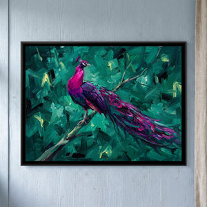 View 1 of Magenta Plumage in Teal Forest