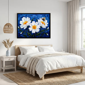 View 4 of White Blossoms in Cobalt