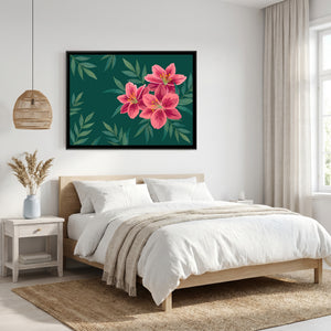 View 4 of Lilies in the Teal Shadows