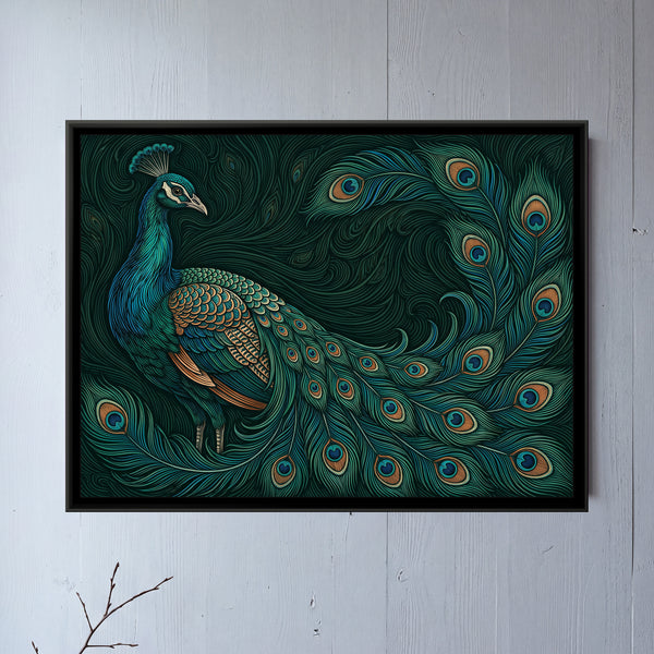 Sweeping Plumage in Teal