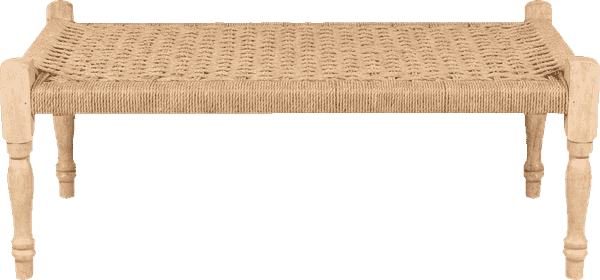 woven manji bench
